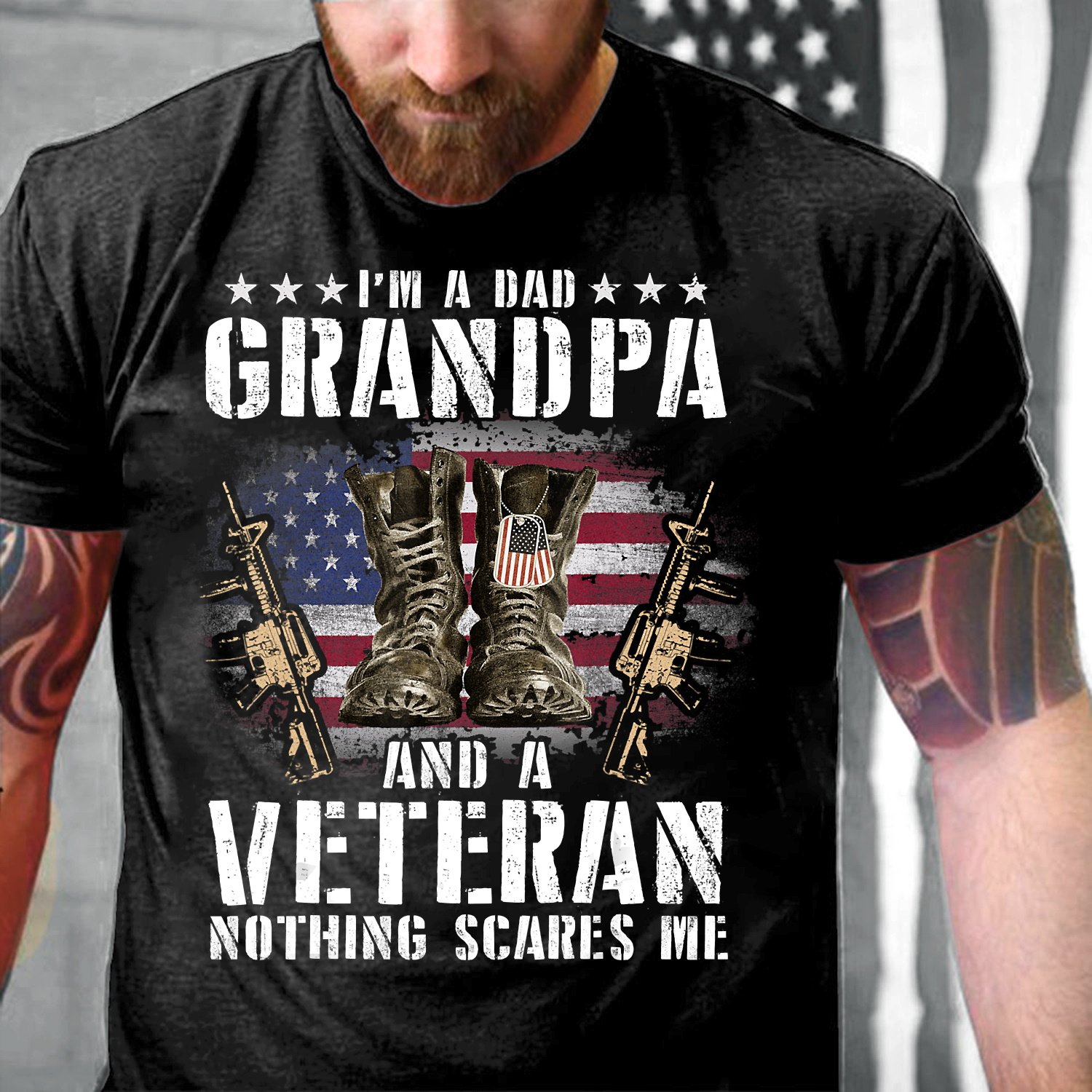 Veteran Shirts, Gifts For Veteran, Veteran Day Gift, I'm A Dad Grandpa And A Veteran Unisex Shirt