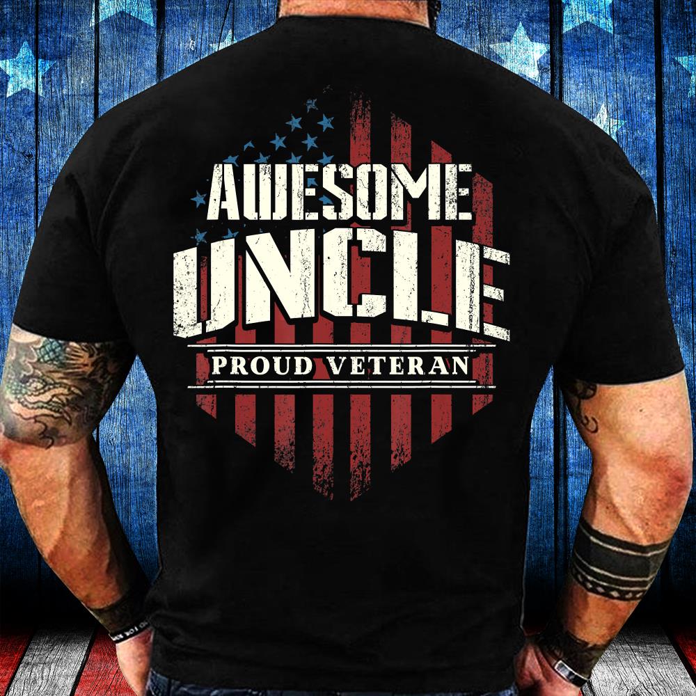 Awesome Uncle Proud Veteran T-Shirt