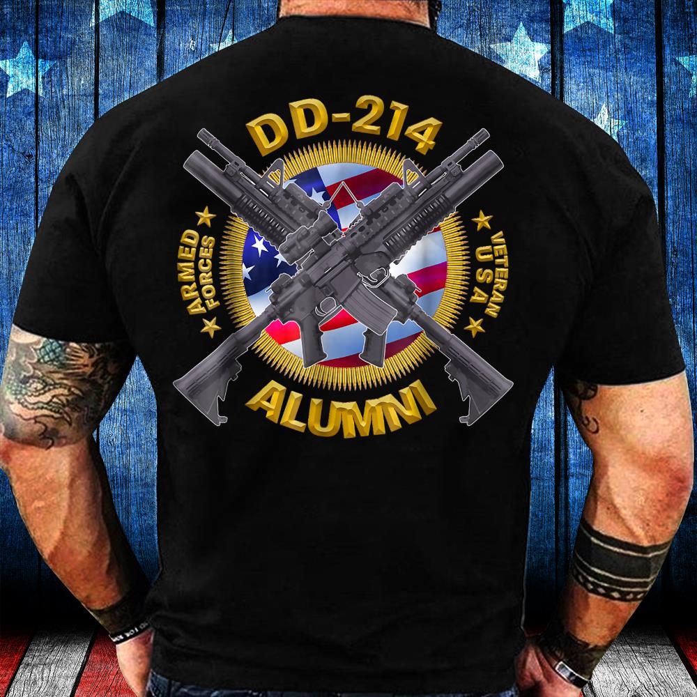 DD-214 Veteran Military Armed Forces T-Shirt