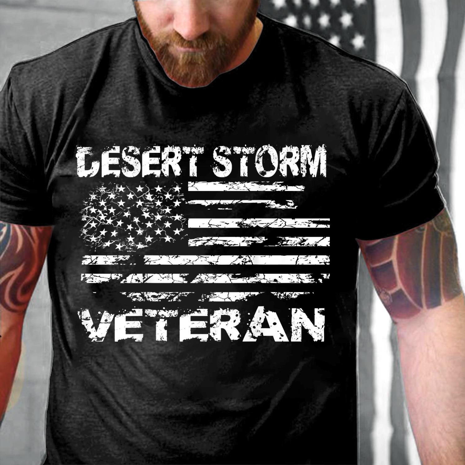 Veterans Shirt Desert Storm Combat Veteran T-Shirt