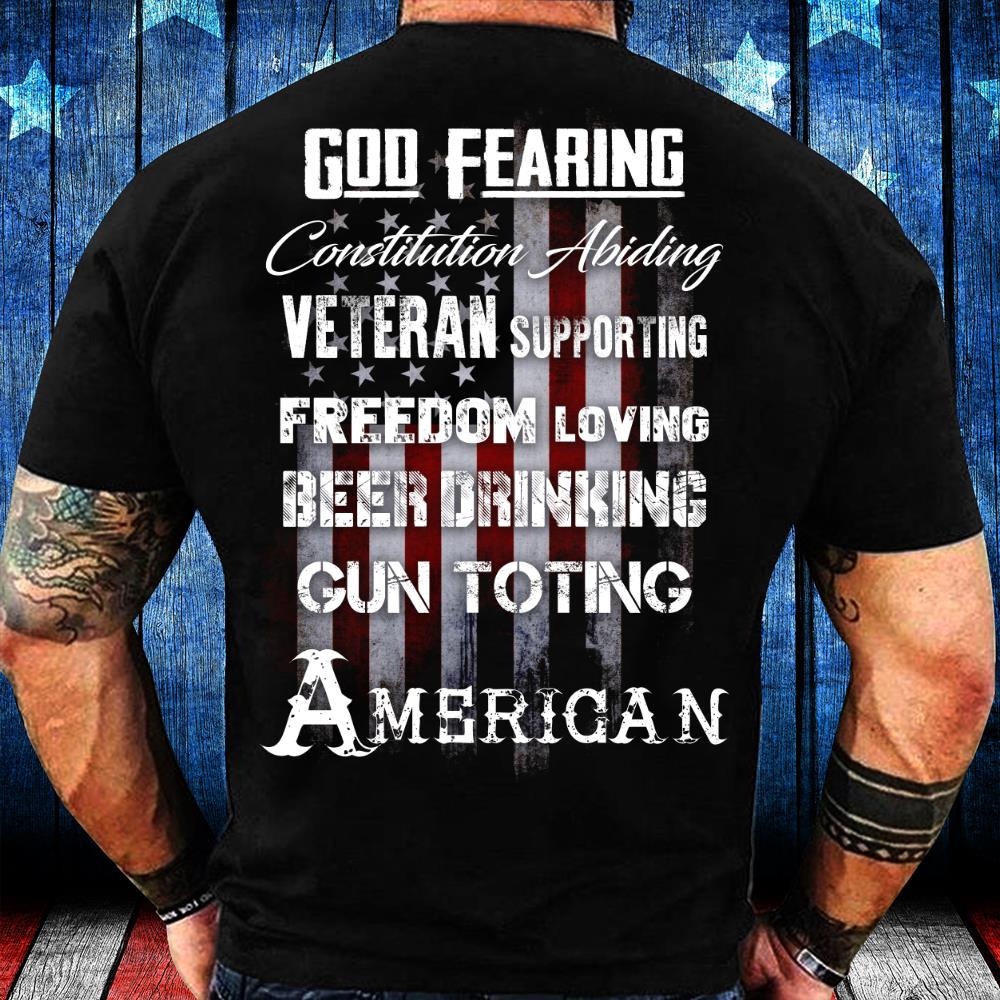 God Fearing Veteran Supporting Freedom Loving T-Shirt