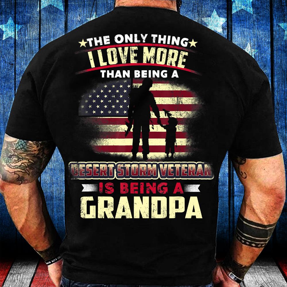 I Am A Veteran - Grandpa Desert Storm Veteran T-Shirt