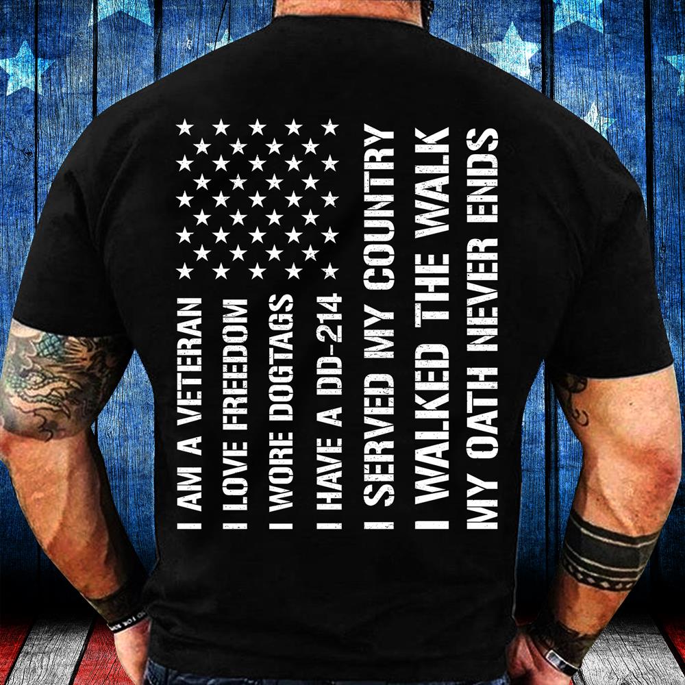 Veterans Shirt I Am Veteran I Love Freedom I Have A DD-214 T-Shirt