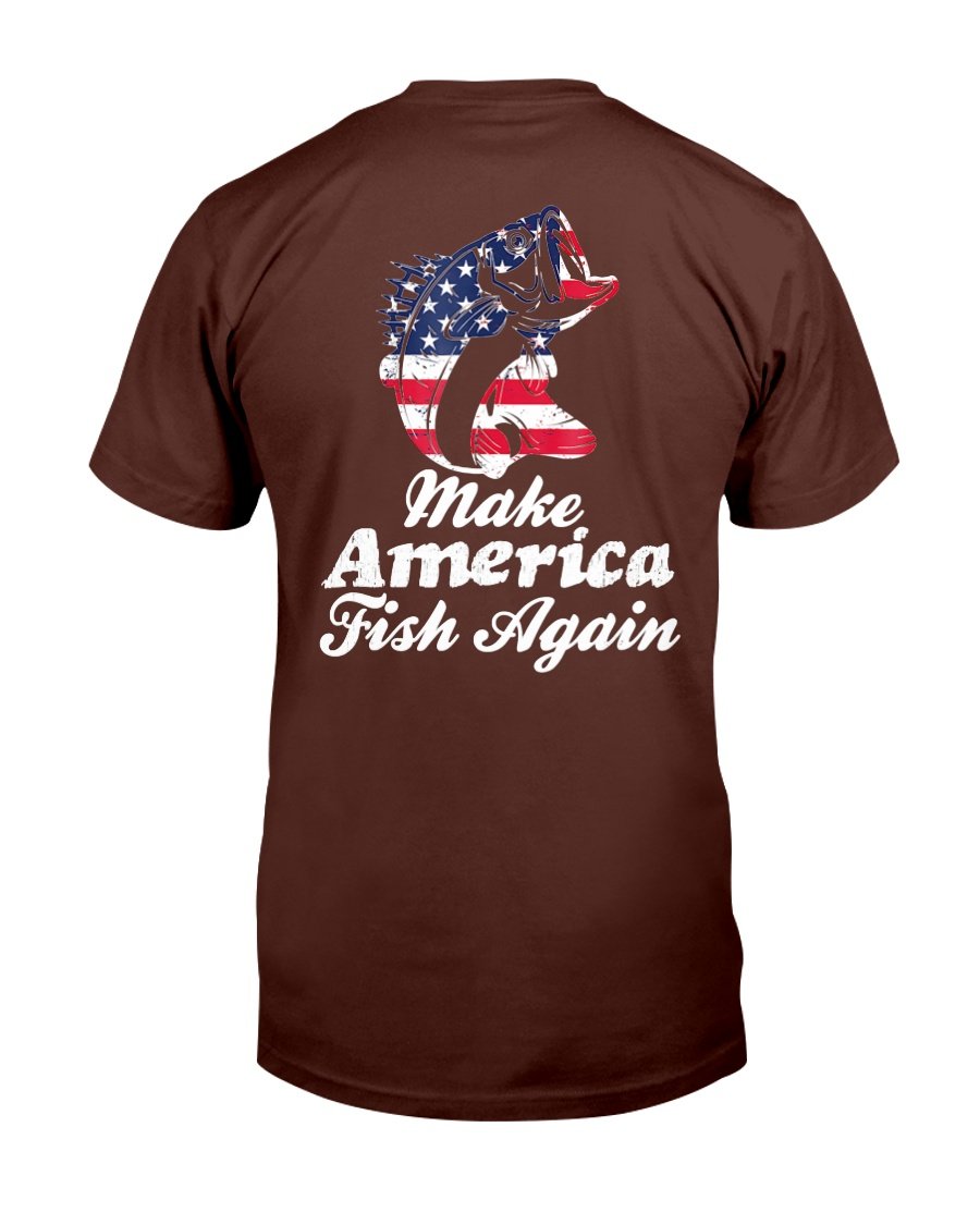 Make America Fish Again Veterans T-Shirt 1 