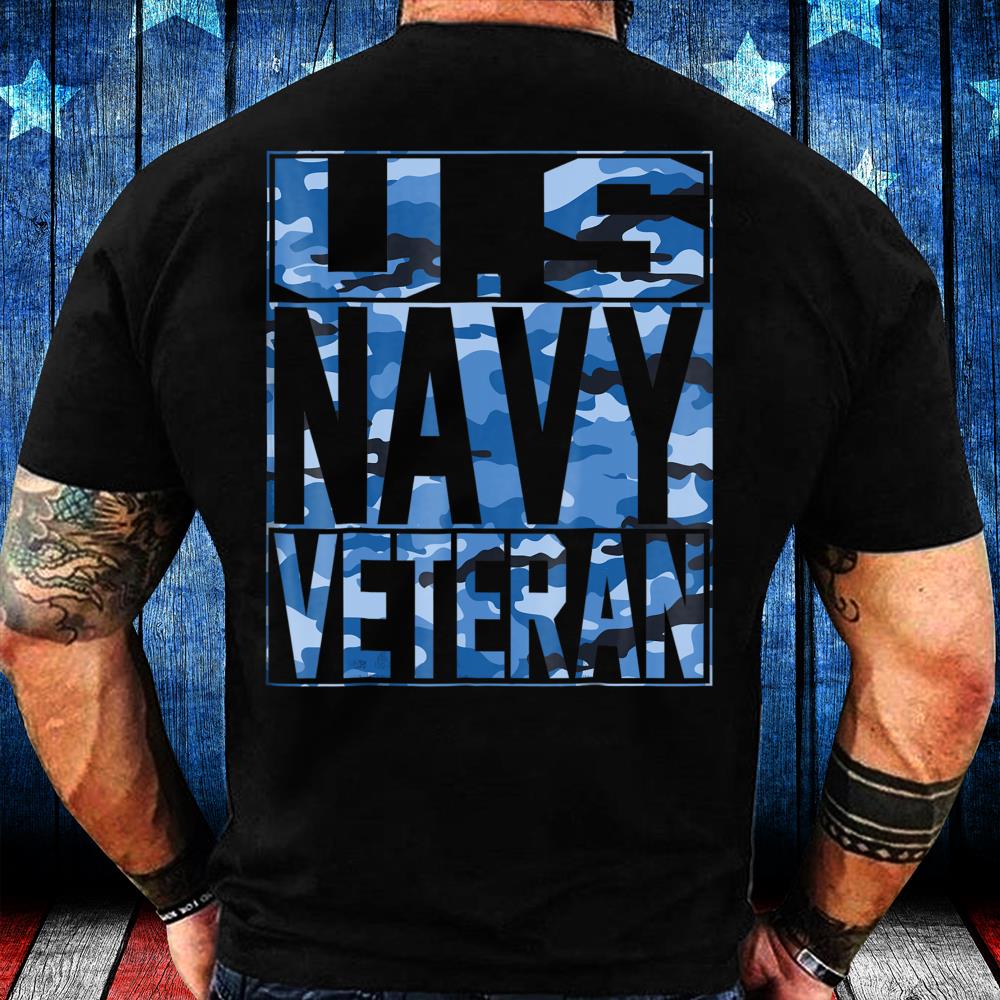 Navy Camo Shirt, Us Navy Veteran Camo T-Shirt