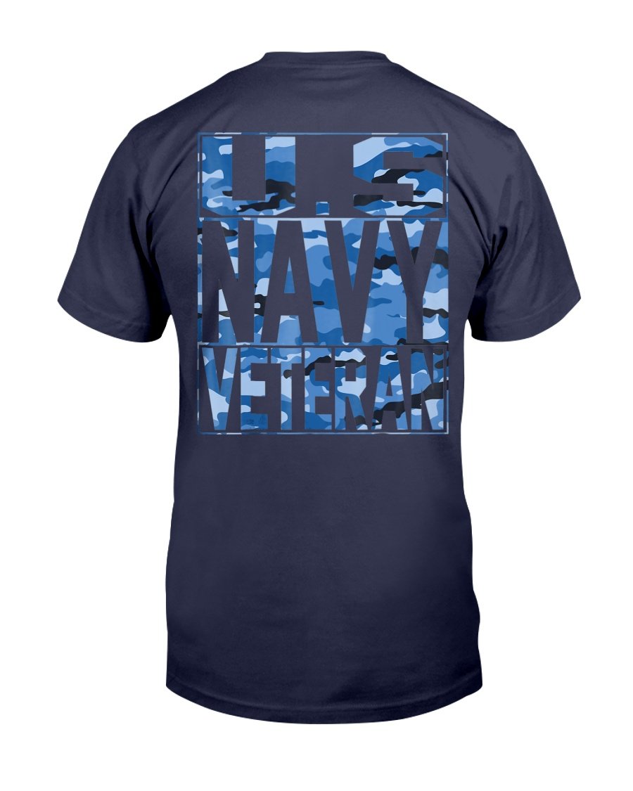 Navy Camo Shirt, Us Navy Veteran Camo T-Shirt 1 