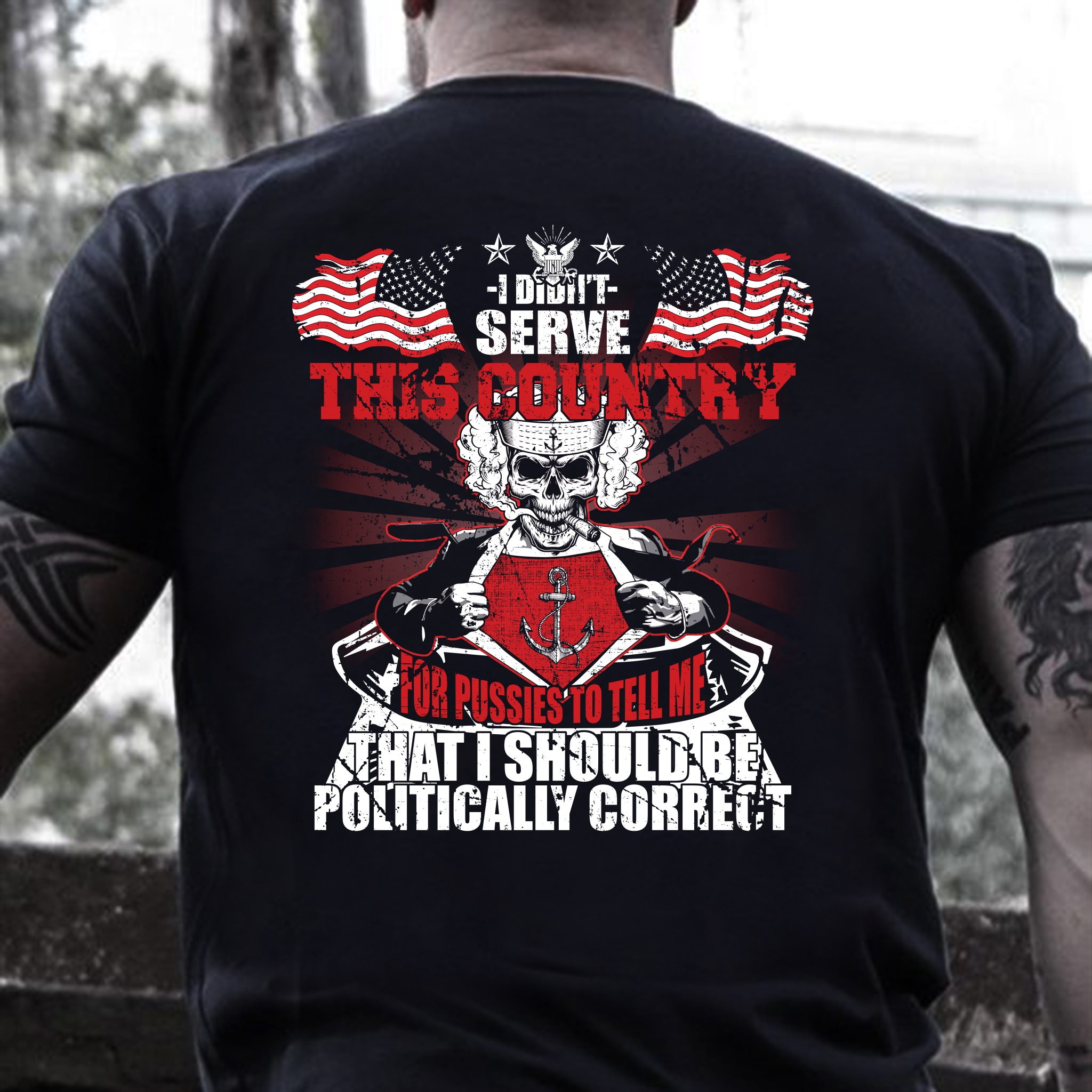 Veterans Shirt - Navy Veterans - I Didn't Serve This Country T-Shirt