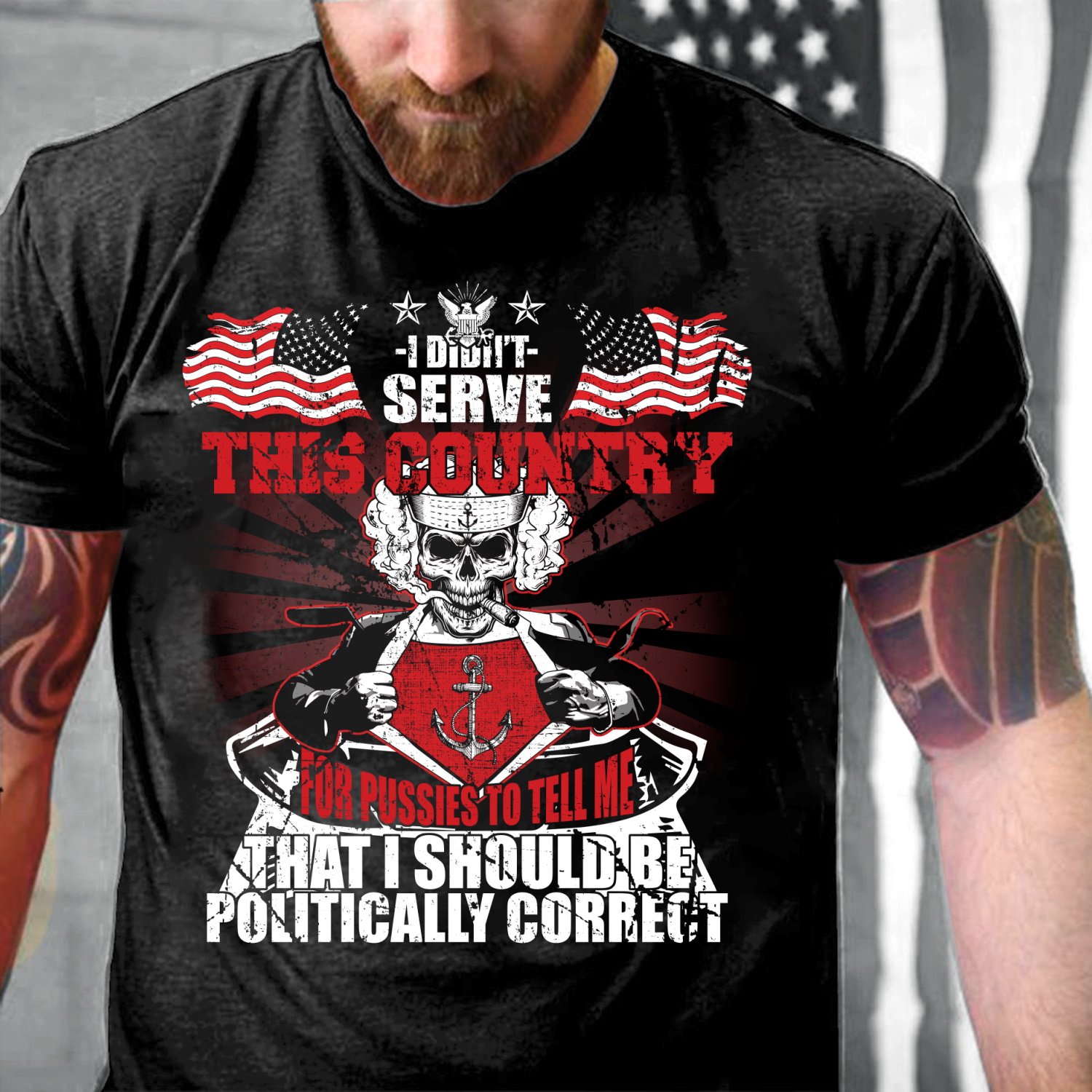 Veterans Shirt - Navy Veterans Shirt - I Didn't Serve This Country T-Shirt