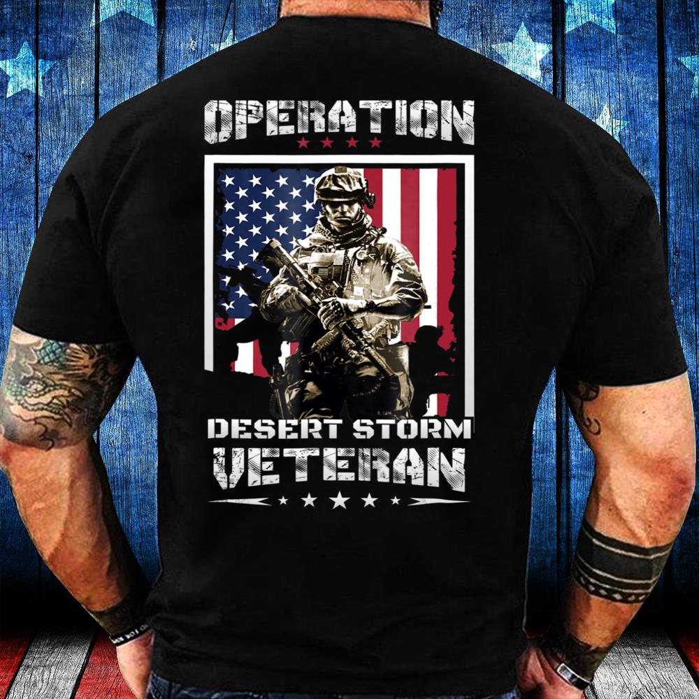 Veterans Shirt Operation Desert Storm Tees Men USA Gift T-Shirt