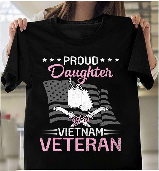 Proud Daughter Of A Vietnam Veteran Papa T-shirt