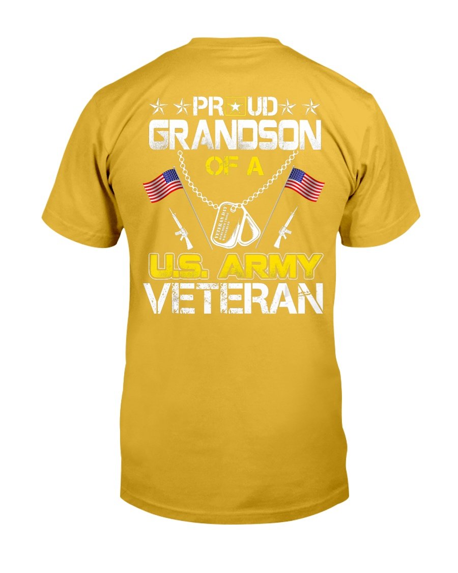 Proud Grandson Of A U.s. Army Veteran, Veterans Day T-Shirt 2 