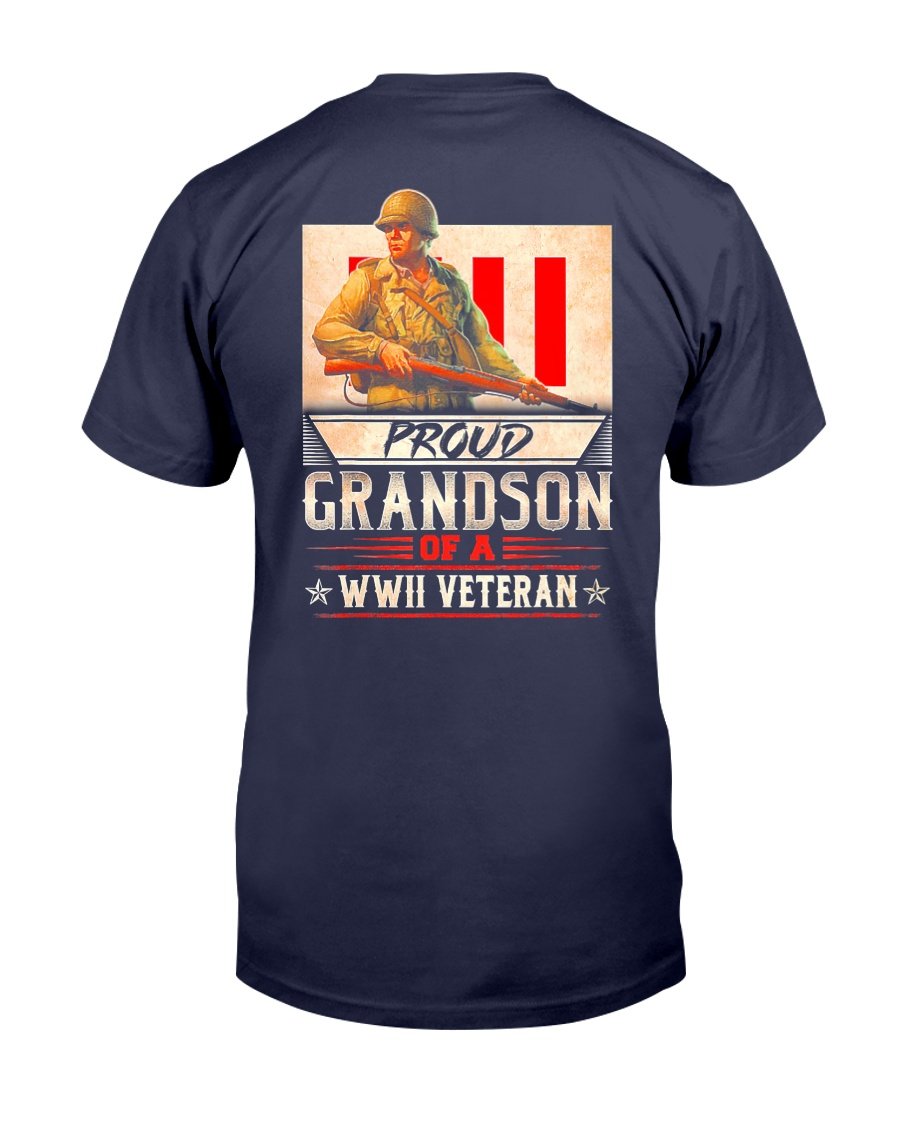Proud Grandson Of A WWII Veteran T-Shirt 1 