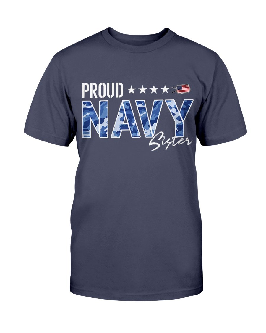 Proud Navy Sister For Sisters Of Sailors And Veterans T-Shirt 1 