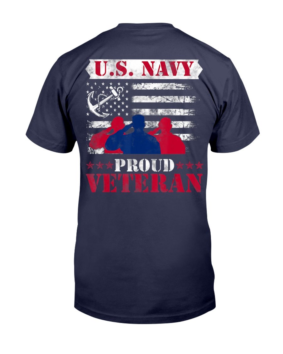 Proud Veteran US Navy Patriotic T-Shirt 1