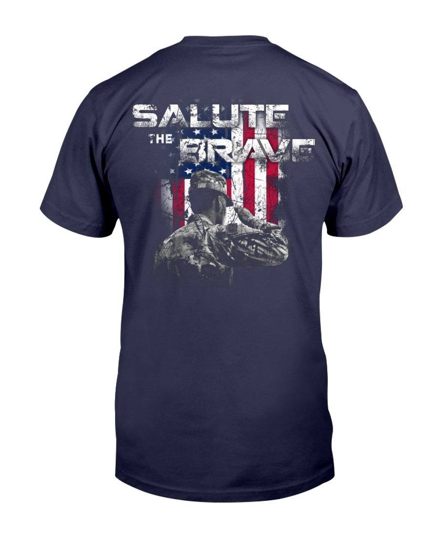 Veterans Shirt Salute The Brave T-Shirt 1 