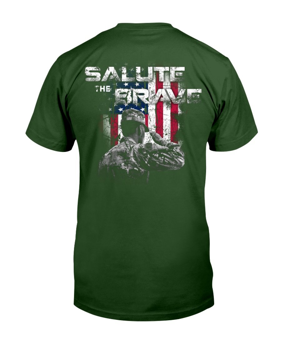 Veterans Shirt Salute The Brave T-Shirt 3 