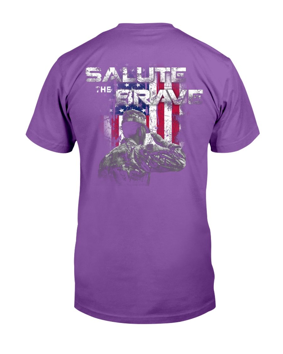 Veterans Shirt Salute The Brave T-Shirt 4 
