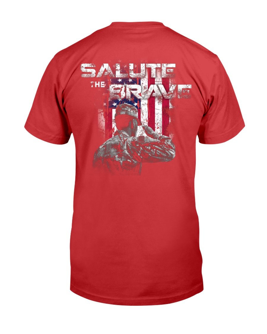 Veterans Shirt Salute The Brave T-Shirt 7 