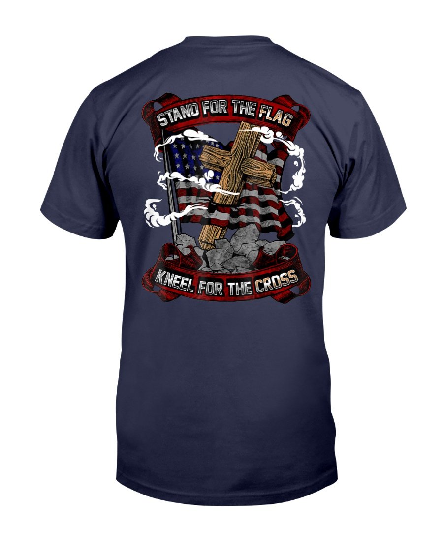 Stand For The Flag Kneel For The Cross, Veteran Day T-Shirt 1 