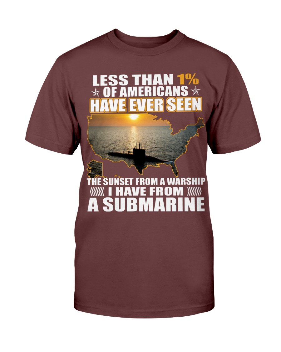 Veterans Shirt - Sunset From A Warship I Have From Submarine T-Shirt 1 