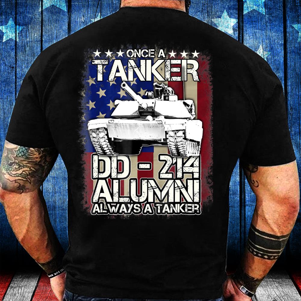 Tanker Shirt DD-214 Alumni Veteran Tanker T-Shirt