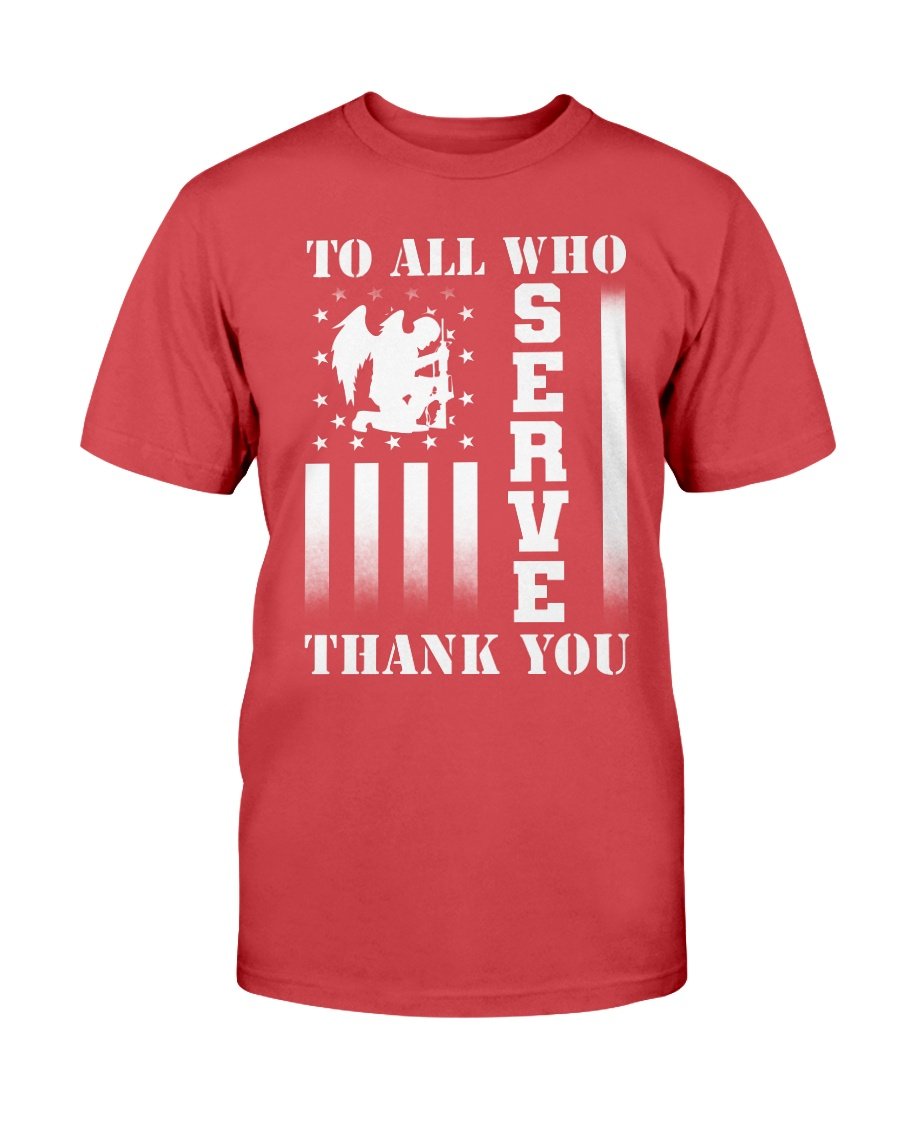 Veterans Shirt To All Who Serve Thank You T-Shirt 2 