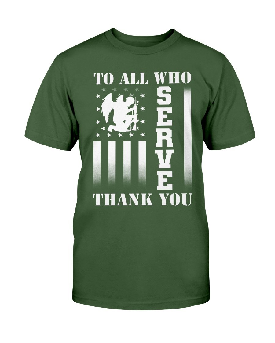 Veterans Shirt To All Who Serve Thank You T-Shirt 3 