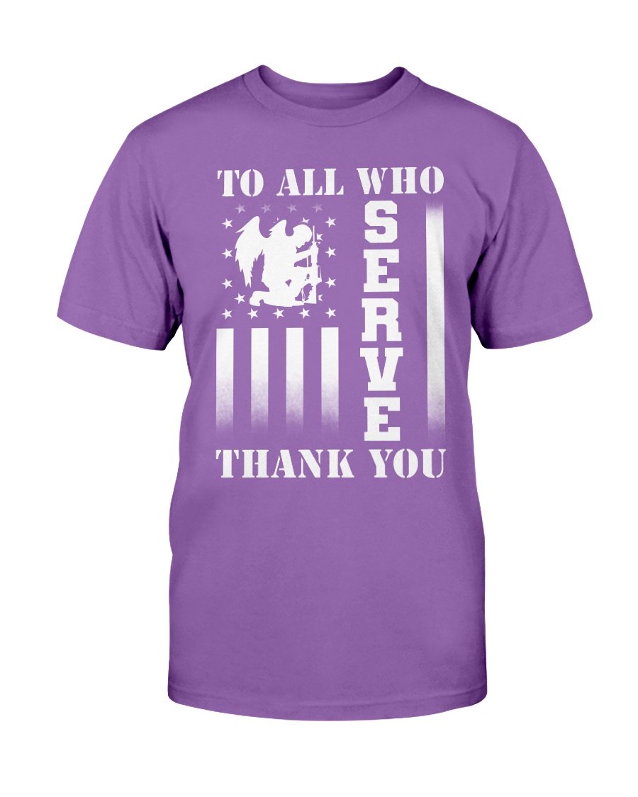 Veterans Shirt To All Who Serve Thank You T-Shirt 4 