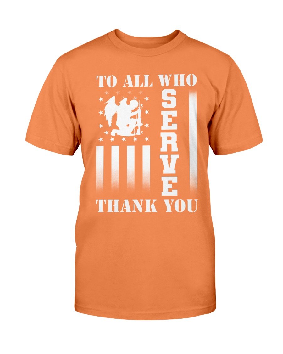 Veterans Shirt To All Who Serve Thank You T-Shirt 8 