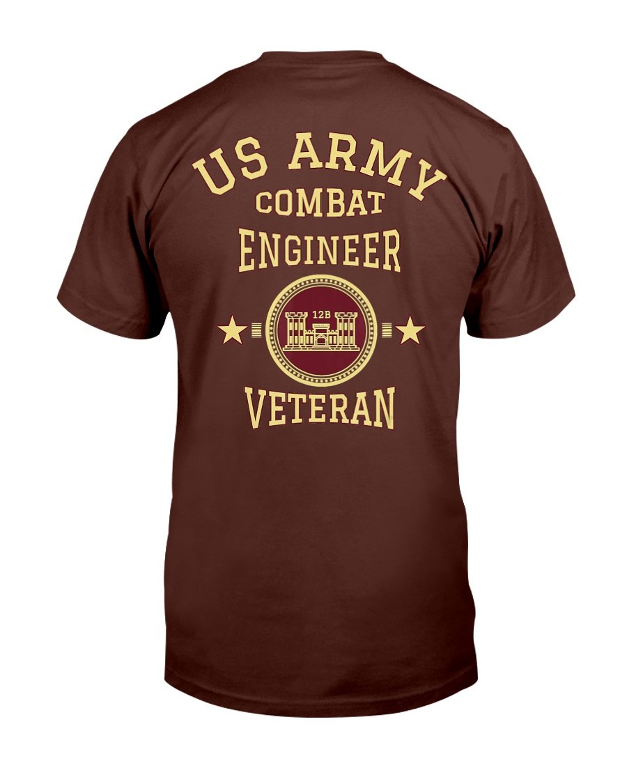US Army Combat Engineer Veteran T-Shirt 1 