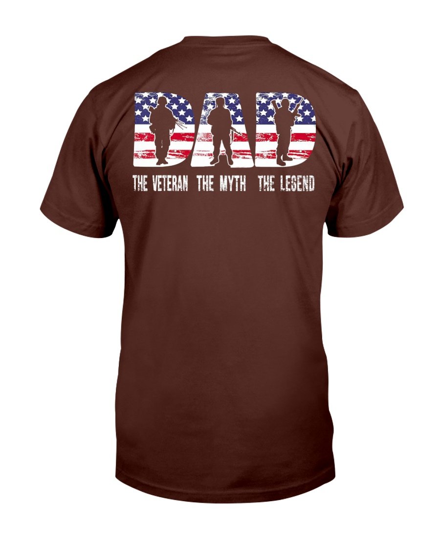 Veteran Dad - The Veteran The Myth The Legend T-Shirt 1 