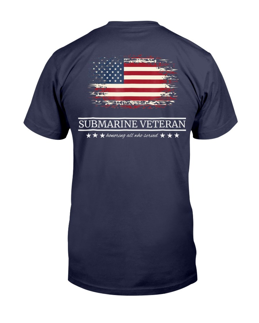 Vintage Submarine Veteran Silent Service T-Shirt 1 