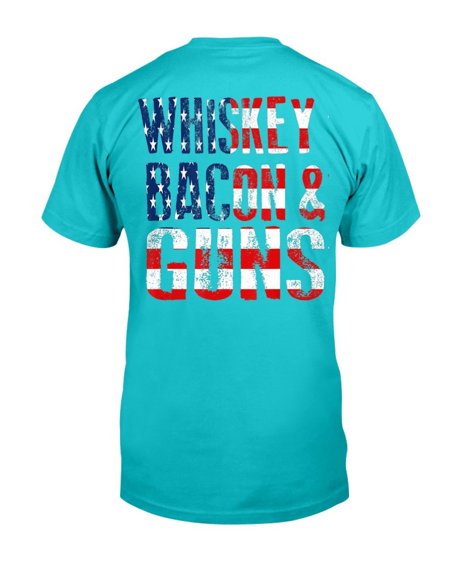 Veterans Shirt - Whiskey Bacon & Guns Veteran T-Shirt 1 