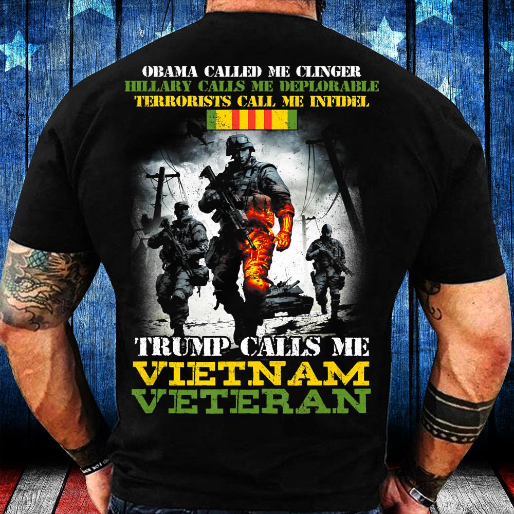 Vietnam Veteran I'm A Veteran Nothing Scares Me T-Shirt