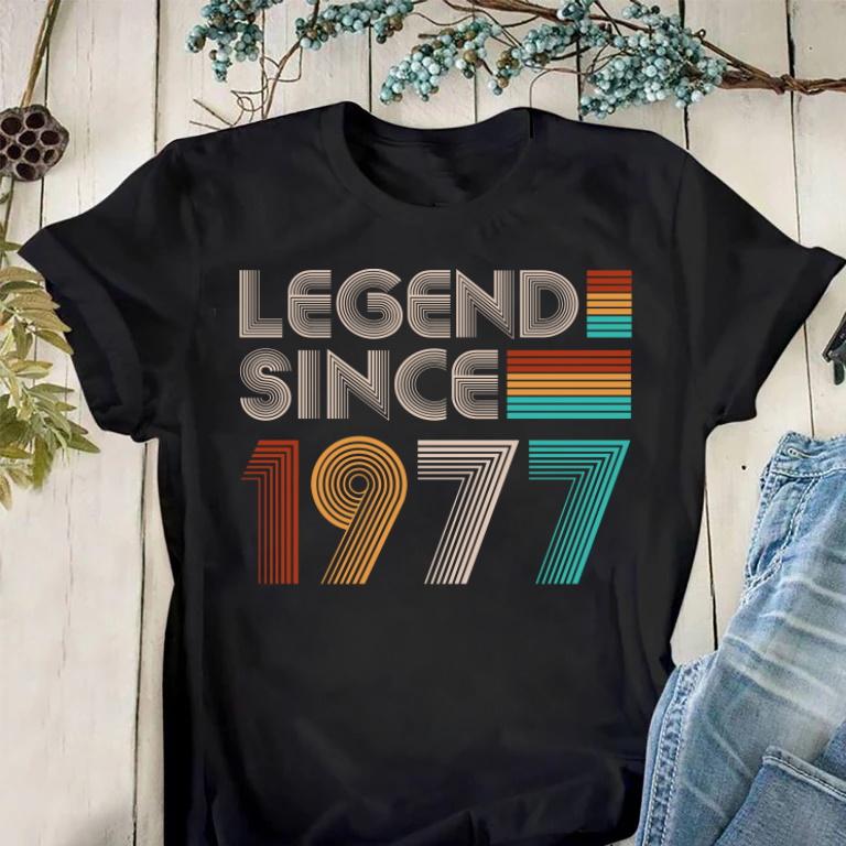 Vintage 1977 Shirt, 1977 Birthday Shirt, Legend Since 1977 Unisex T-Shirt KM0405