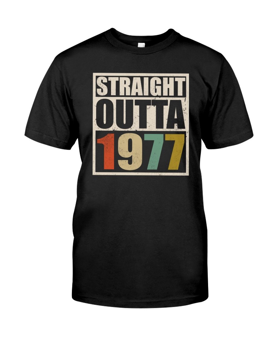 Vintage 1977 Shirt, 1977 Birthday Shirt, Straight Outta 1977 Unisex T-Shirt KM0405