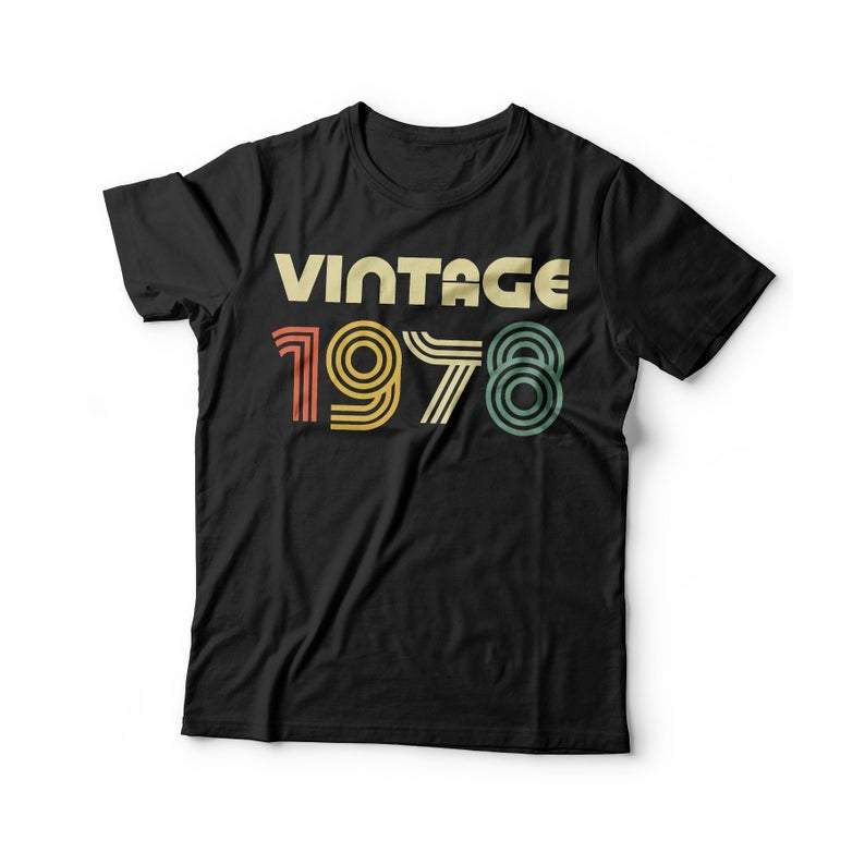 Vintage 1978, Birthday Shirt, Birthday Vintage Shirt, Gift For Her For Him Unisex T-Shirt KM0904