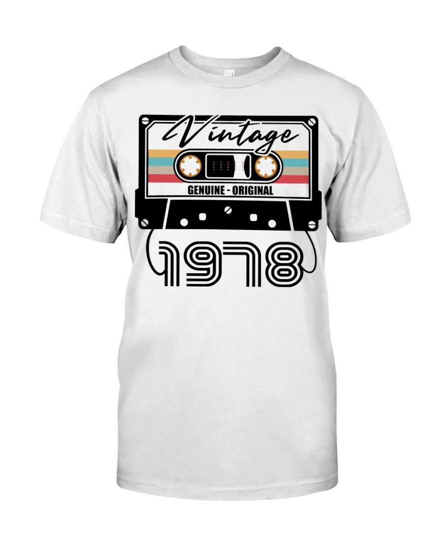 Vintage 1978 Shirt V6, 1978 Birthday Shirt, Best Mom Ever, Gift For Her For Him Unisex T-Shirt KM0904