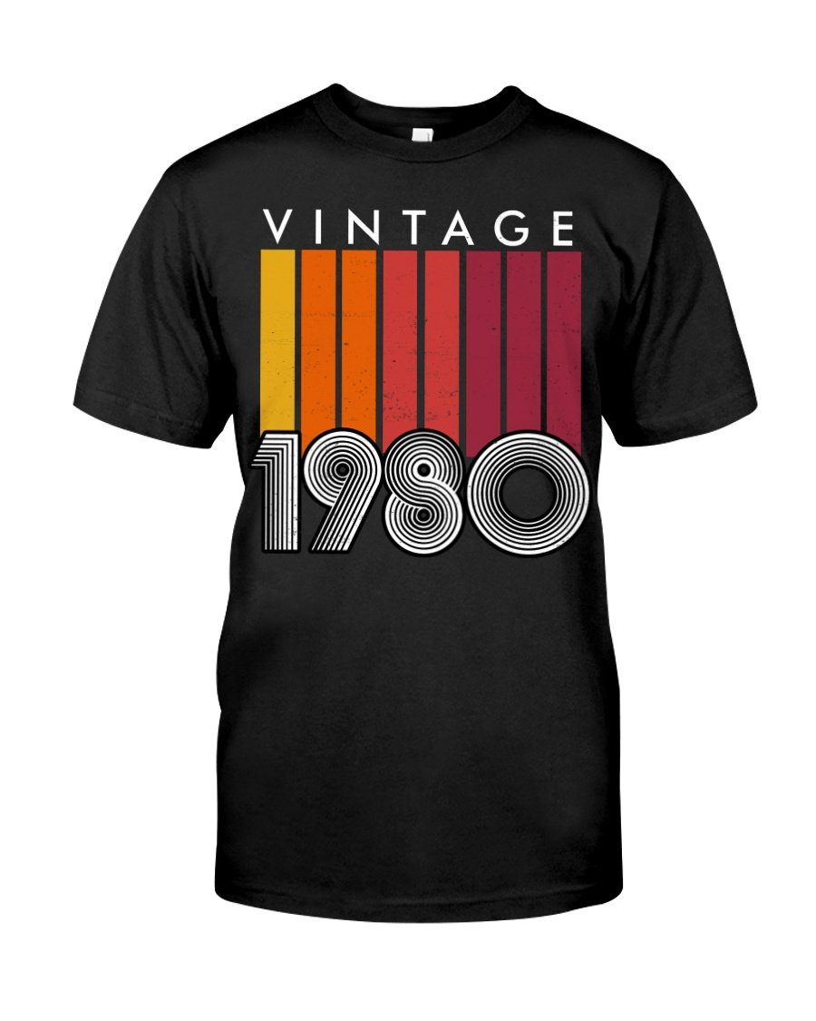 Vintage 1980, Limited Edition 41st Birthday Gifts For Him For Her, Birthday Unisex T-Shirt KM0704