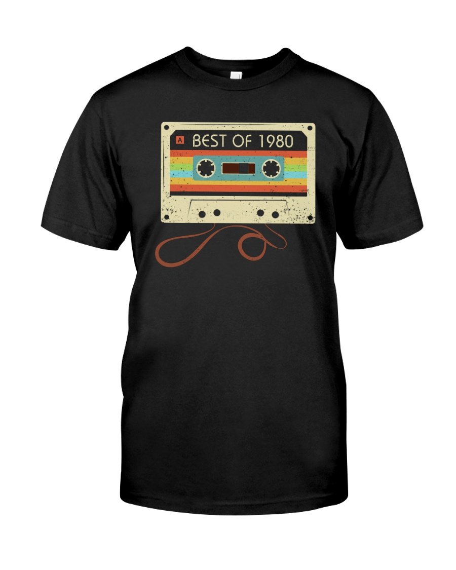 Vintage Cassette 1980 V2, 41st Birthday Gifts For Him For Her, Vintage 1980 Birthday Unisex T-Shirt KM0704