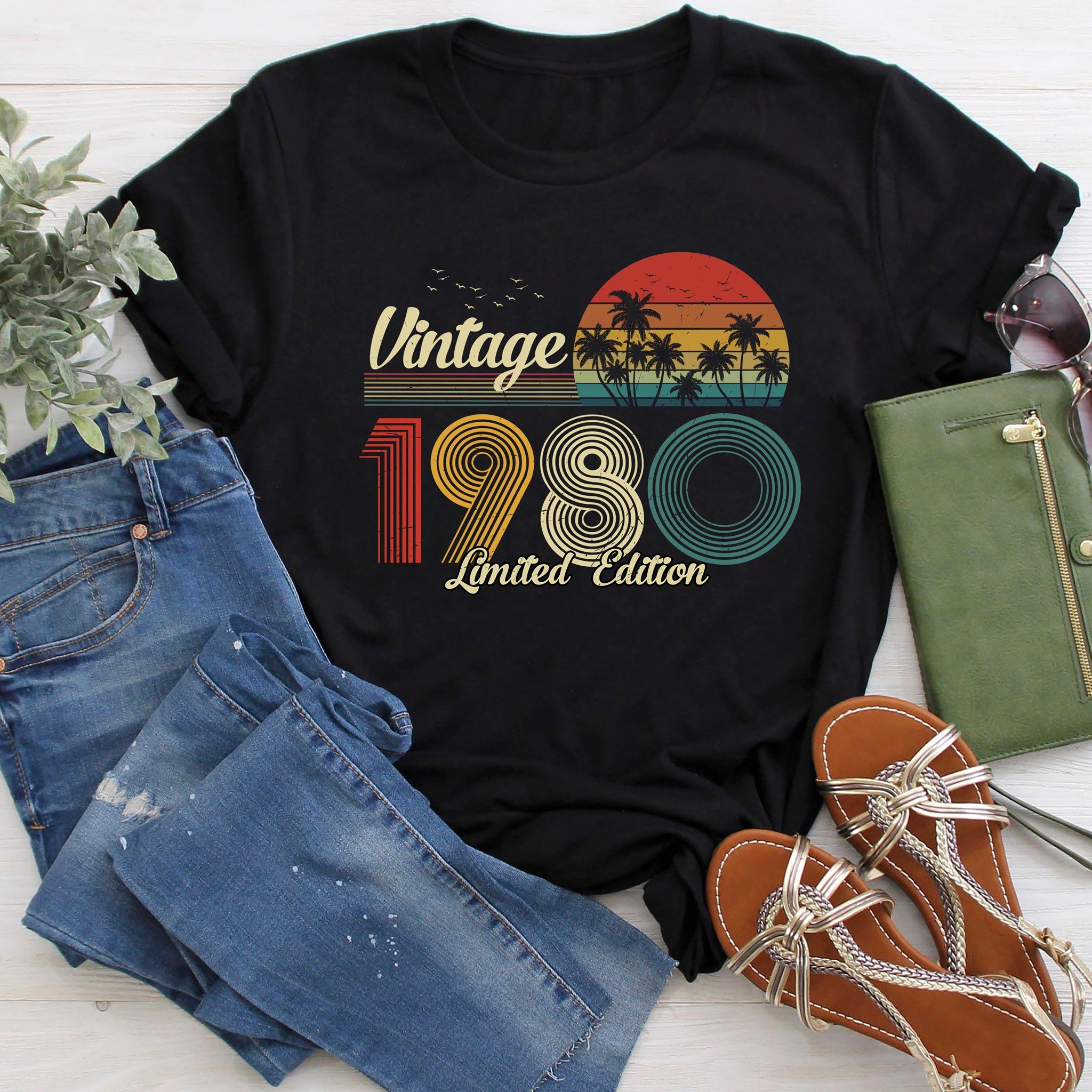 Personalized Vintage Summer 1980 Classic T-Shirt