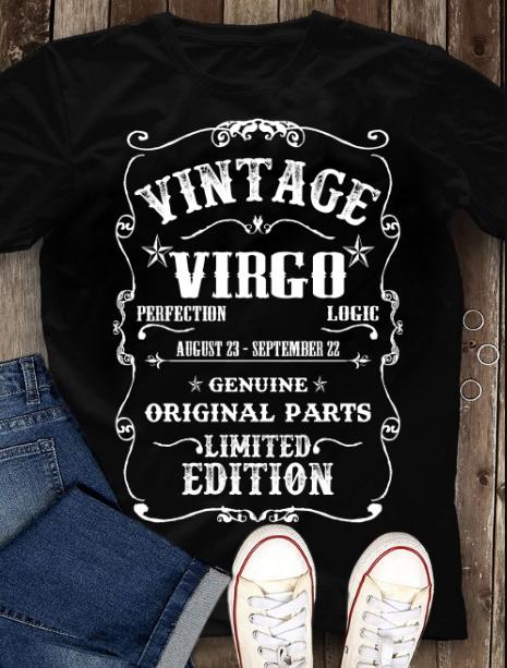 Vintage Virgo Zodiac Shirt, Virgo Birthday, Astrology Shirt, Birthday Gift For Her Unisex T-Shirt