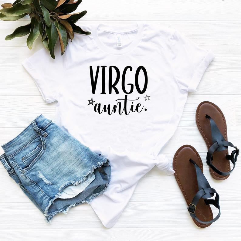 Virgo Shirt, Virgo Auntie Shirt, Astrology Shirt, Birthday Gift For Auntie Unisex T-Shirt