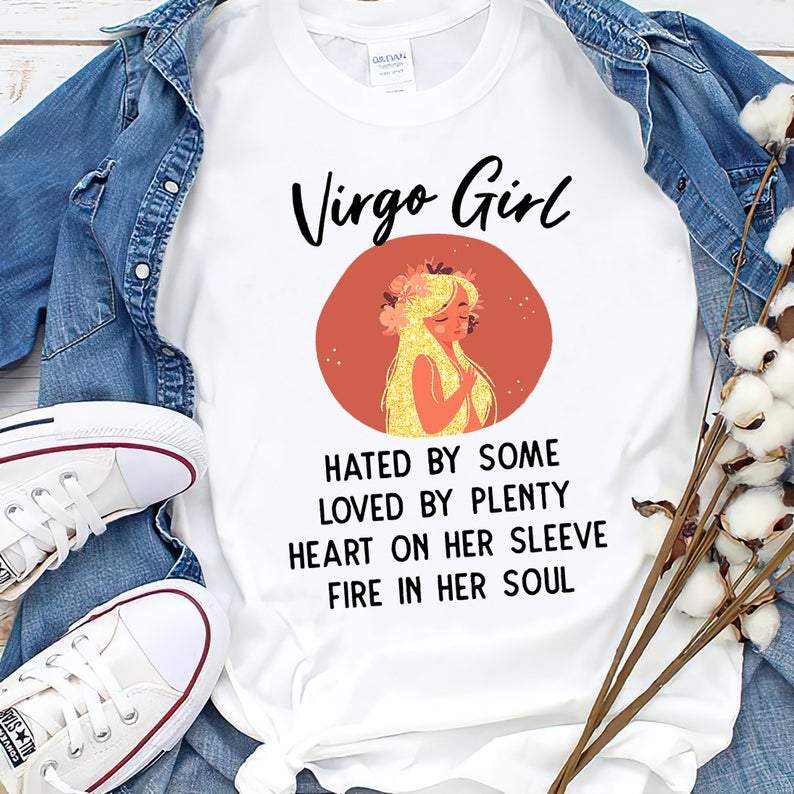 Virgo Shirt, Virgo Girl, Hate By Some, Astrology Shirt, Birthday Gift For Her Unisex T-Shirt