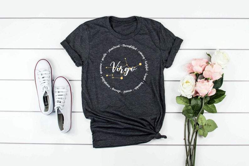 Virgo Shirt, Virgo Zodiac Shirt, Astrology Sign Shirt, Birthday Gift For Her Unisex T-Shirt