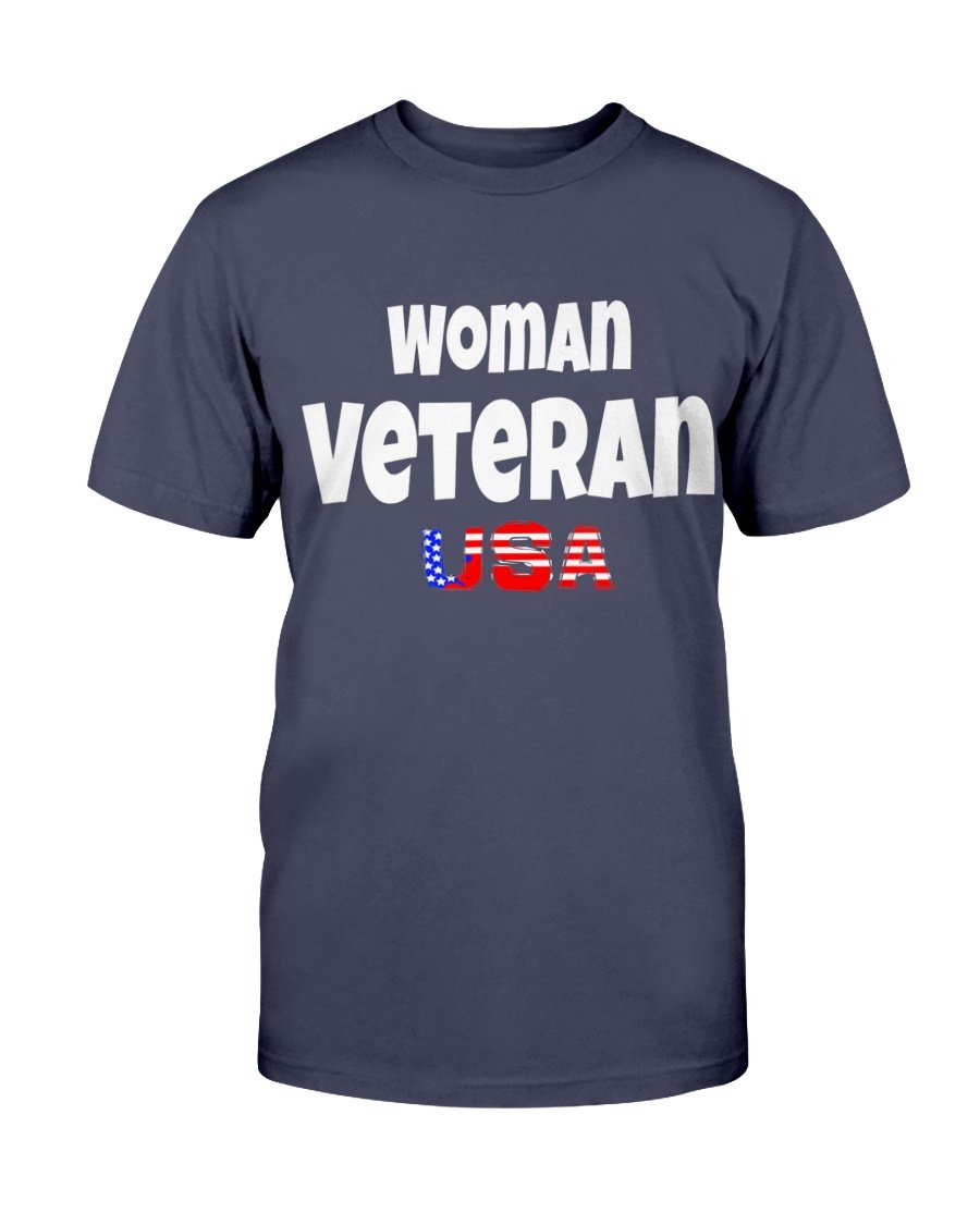 Woman Veteran USA, Gift For Female Veteran T-Shirt 1 