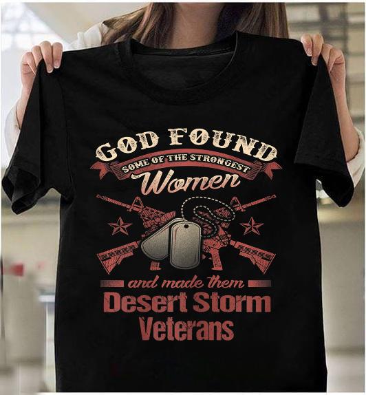 Women Veteran Operation Desert Storm Persian Gulf War T-Shirt