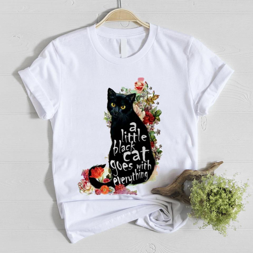 A little black cat goes with everything shirt ‘ GST funny shirts, gift