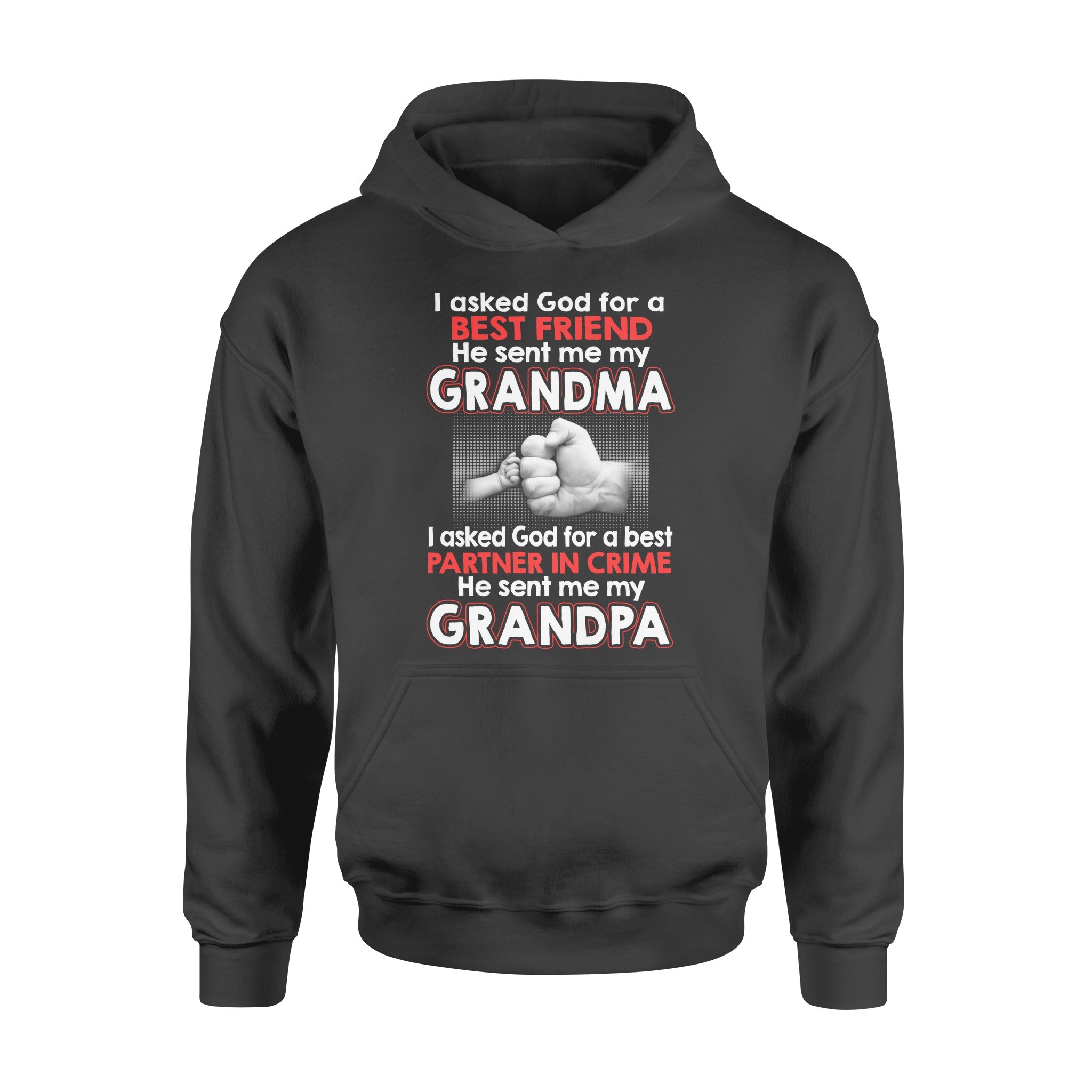 Grandpa Hoodie, Partner in Crime Hoodie, Best Hoodie, Plus size hoodie for grandpa, Black hoodie
