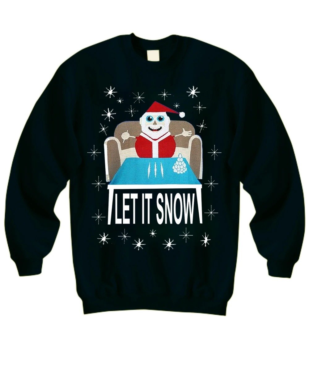 Let It Snow Santa Claus Ugly Sweater Christmas Gifts For Him, For Her
